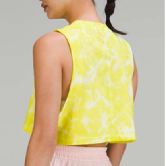 Lululemon All Yours Cropped Cotton Tank Top *Tie Dye - Picture 4 of 12